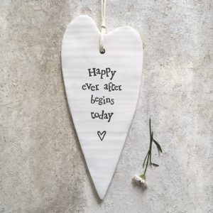 Porcelain long heart-Happy ever after