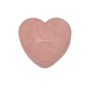 Heart Shape Jewellery Box - Dusky Pink