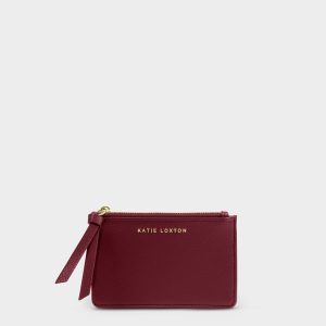 Hallie Coin & Card Holder Cherry