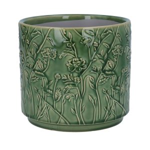 Green Trailing Blooms Pot Med