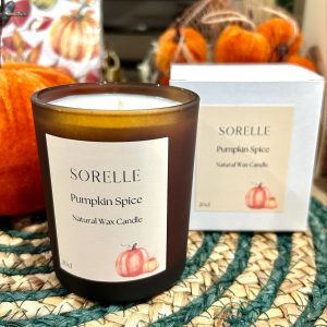Small Pumpkin Spice SORELLE Natural Wax Candle