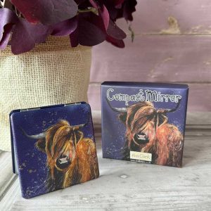 Highland Cow Compact Mirror