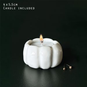 Pumpkin tea light holder-Friendship warms the heart