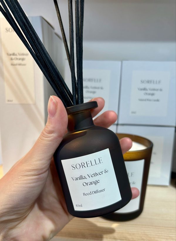 Vanilla, Vetiver & Orange SORELLE Reed Diffuser 80ml