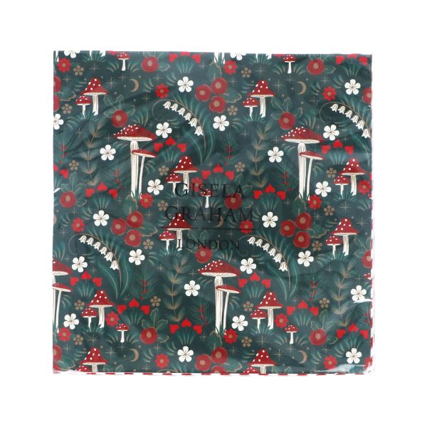 Pack/20 Paper Napkins 16cm - Red Toadstools