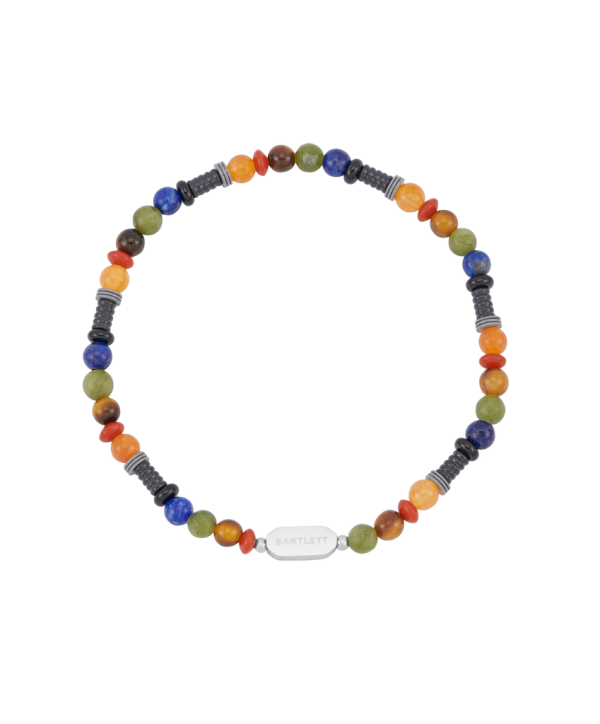Mixed Gemstone and Acrylic Beaded Bracelet
