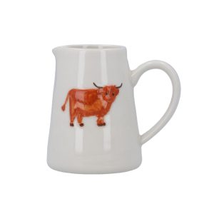 Highland Cow Stoneware Mini Jug