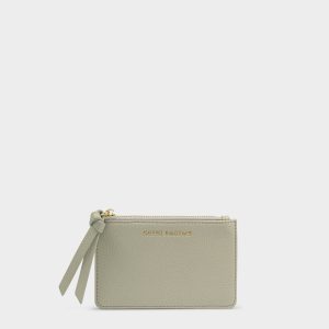 Hallie Coin and Card Holder in Green Mist