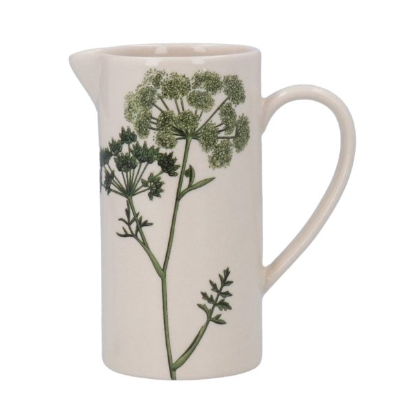 Spring Hedgerow Stoneware Milk Jug