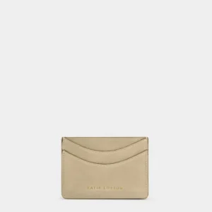 Alba Suedette Card Holder in Desert Sand