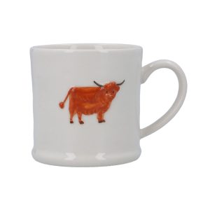 Highland Cow Stoneware Mini Mug