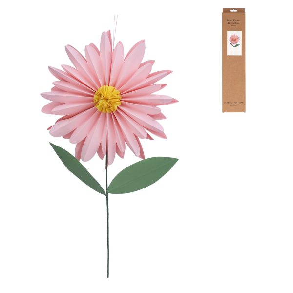 Paper Flower Stem, Lge 54cm - Pink