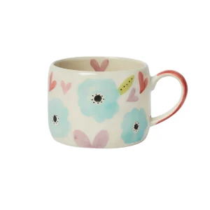 Hearts & Flowers Stoneware Mug