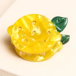 Mini Yellow Lemon Hair Clip