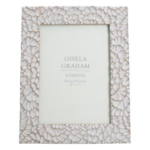 Resin Picture Frame (5x7") - Taupe Frill