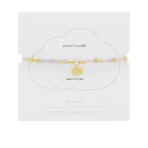 Mini Doodle Flower Bracelet with Pearl and Blue Aventurine