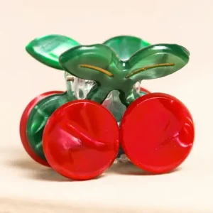 Mini Red Cherry Hair Clip