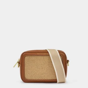Avery Raffia Small Crossbody Bag