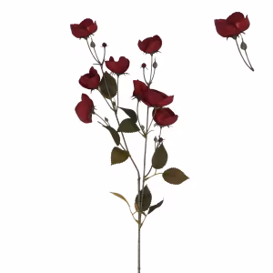 Flower 78cm - Burgundy Poppy