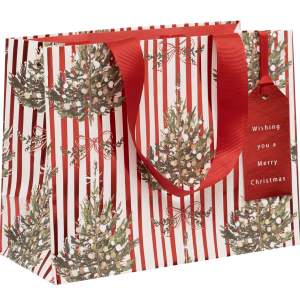 BAG MEDIUM LANDSCAPE STRIPED SPRUCE