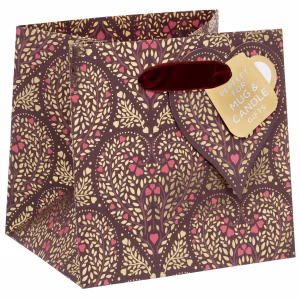 BAG SHORT FILIGREE HEARTS